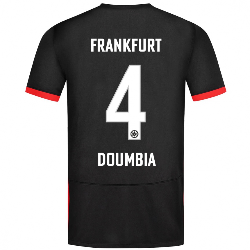 Hombre Fútbol Camiseta Fousseny Doumbia #4 Negro 2ª Equipación 2024/25 Perú