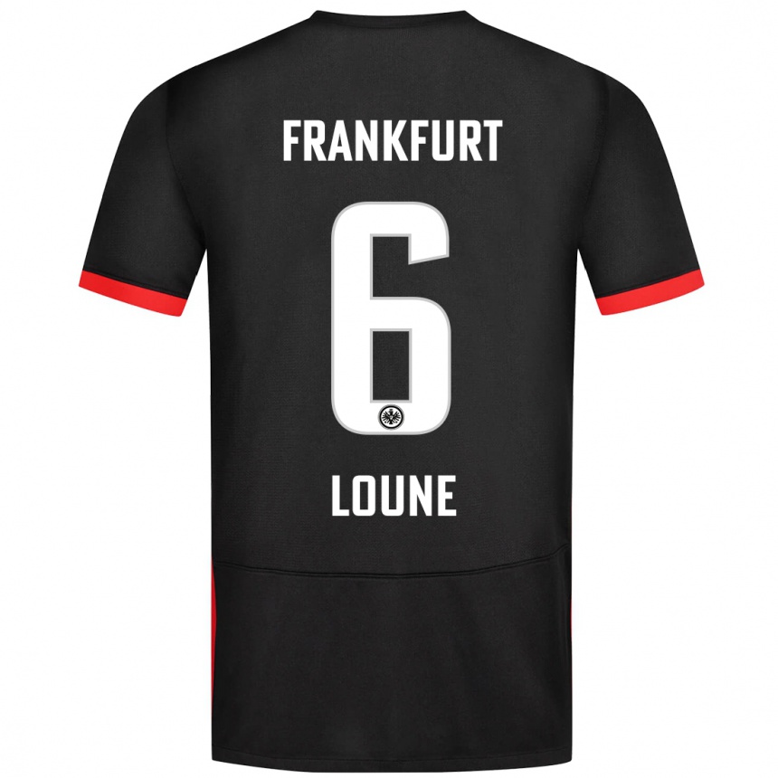 Hombre Fútbol Camiseta Adam Loune #6 Negro 2ª Equipación 2024/25 Perú