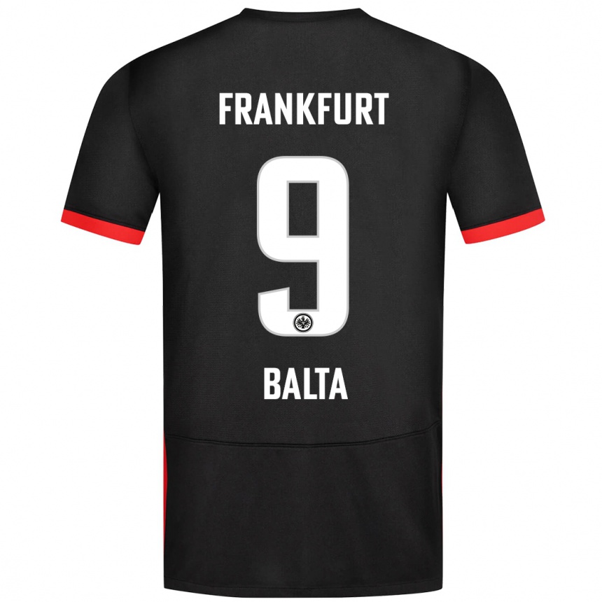 Hombre Fútbol Camiseta Sahin Balta #9 Negro 2ª Equipación 2024/25 Perú