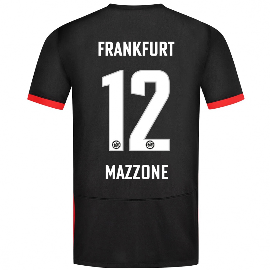 Hombre Fútbol Camiseta Matteo Mazzone #12 Negro 2ª Equipación 2024/25 Perú