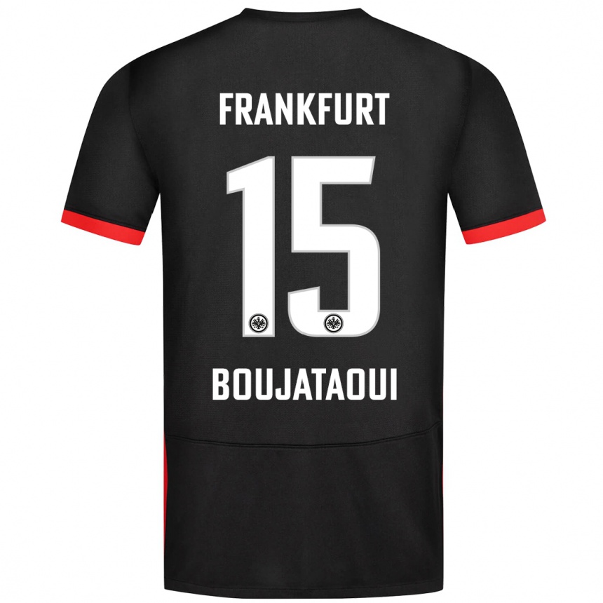 Hombre Fútbol Camiseta Tarik Boujataoui #15 Negro 2ª Equipación 2024/25 Perú