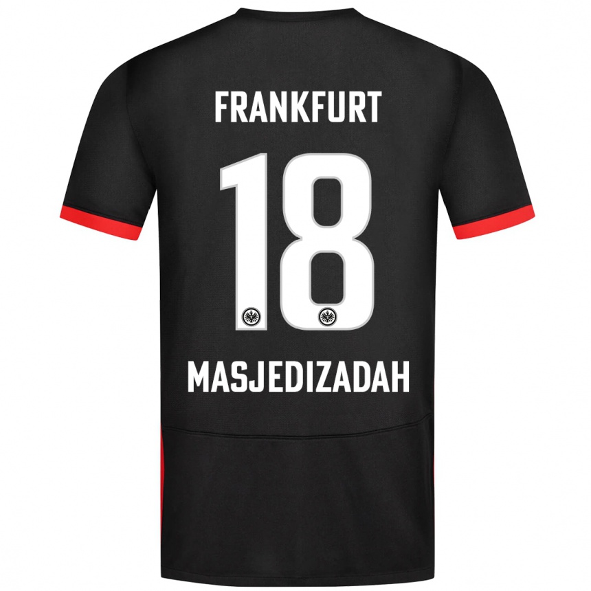 Hombre Fútbol Camiseta Abolfazl Masjedizadah #18 Negro 2ª Equipación 2024/25 Perú