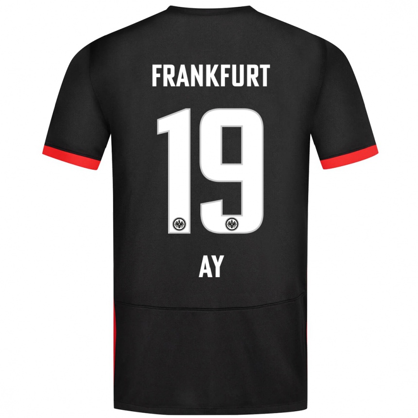 Hombre Fútbol Camiseta Ugur Ay #19 Negro 2ª Equipación 2024/25 Perú