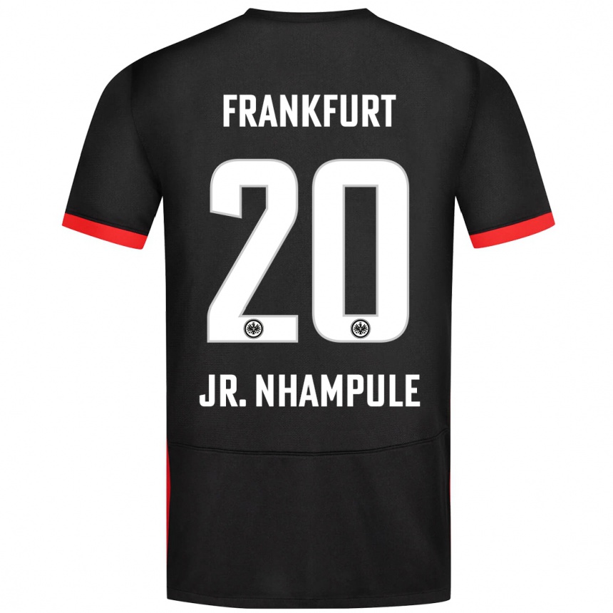 Hombre Fútbol Camiseta Antonio Junior Nhampule #20 Negro 2ª Equipación 2024/25 Perú