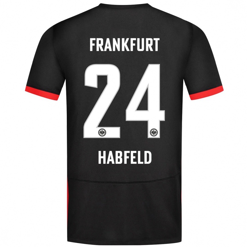 Hombre Fútbol Camiseta Josef Haßfeld #24 Negro 2ª Equipación 2024/25 Perú