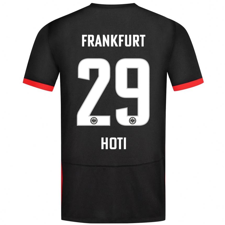 Hombre Fútbol Camiseta Leart Hoti #29 Negro 2ª Equipación 2024/25 Perú