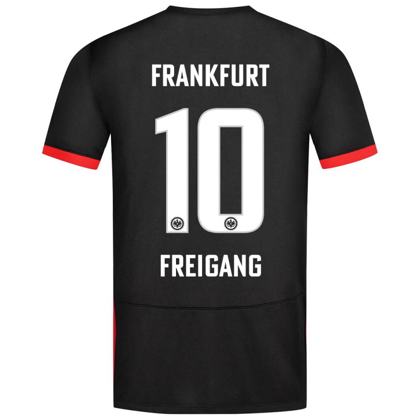 Hombre Fútbol Camiseta Laura Freigang #10 Negro 2ª Equipación 2024/25 Perú