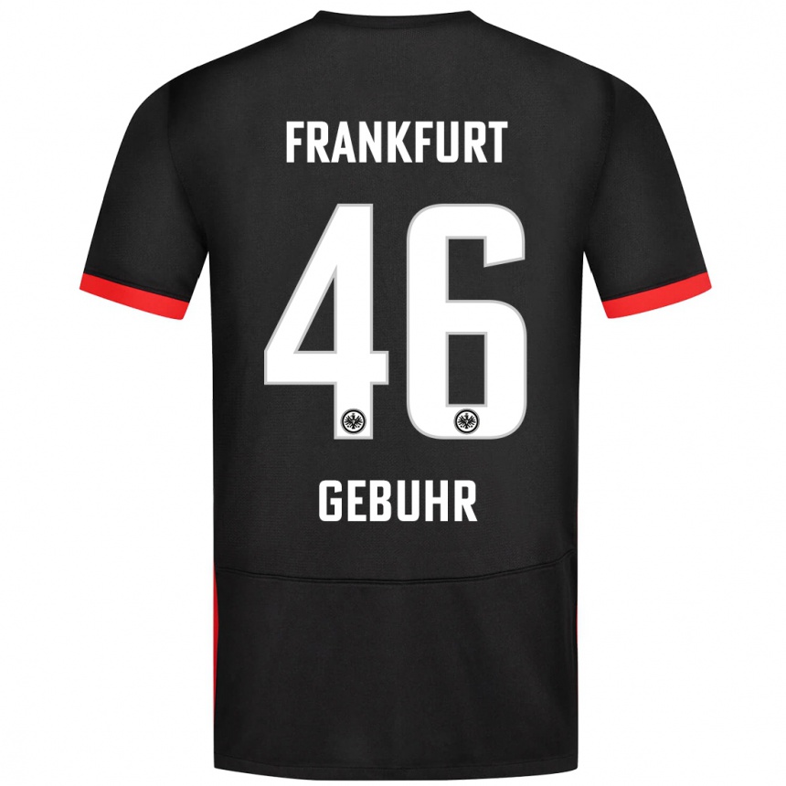 Hombre Fútbol Camiseta Dario Gebuhr #46 Negro 2ª Equipación 2024/25 Perú