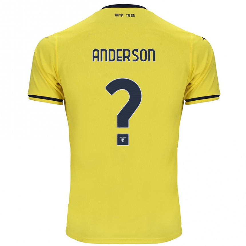 Hombre Fútbol Camiseta André Anderson #0 Amarillo 2ª Equipación 2024/25 Perú