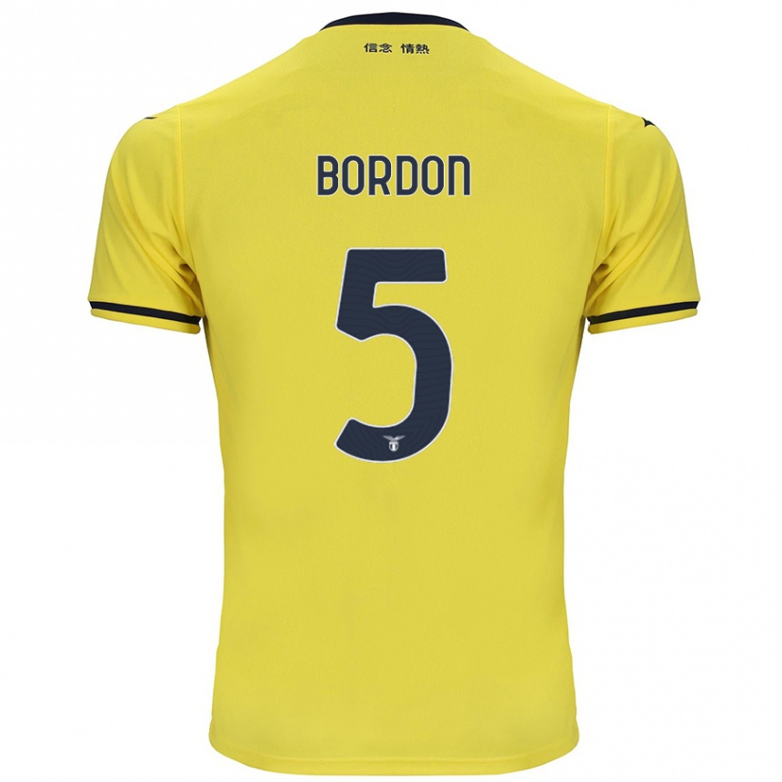 Hombre Fútbol Camiseta Filipe Bordon #5 Amarillo 2ª Equipación 2024/25 Perú