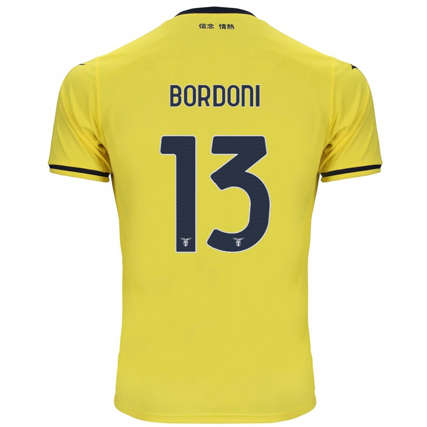 Hombre Fútbol Camiseta Tommaso Bordoni #13 Amarillo 2ª Equipación 2024/25 Perú