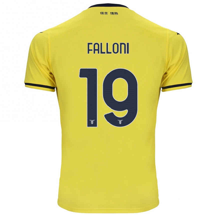 Hombre Fútbol Camiseta Ludovica Falloni #19 Amarillo 2ª Equipación 2024/25 Perú