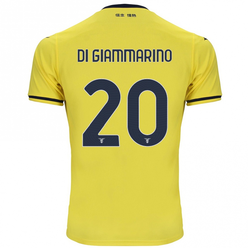 Hombre Fútbol Camiseta Virginia Di Giammarino #20 Amarillo 2ª Equipación 2024/25 Perú