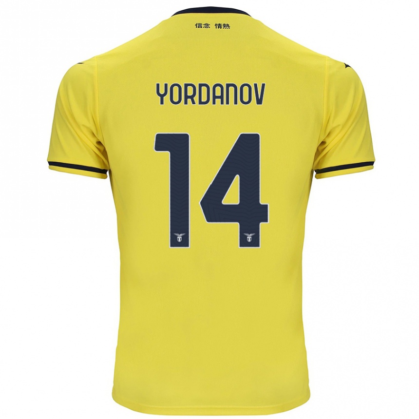 Hombre Fútbol Camiseta Damyan Yordanov #14 Amarillo 2ª Equipación 2024/25 Perú