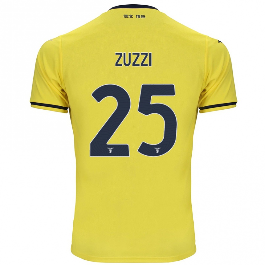 Hombre Fútbol Camiseta Giorgia Zuzzi #25 Amarillo 2ª Equipación 2024/25 Perú