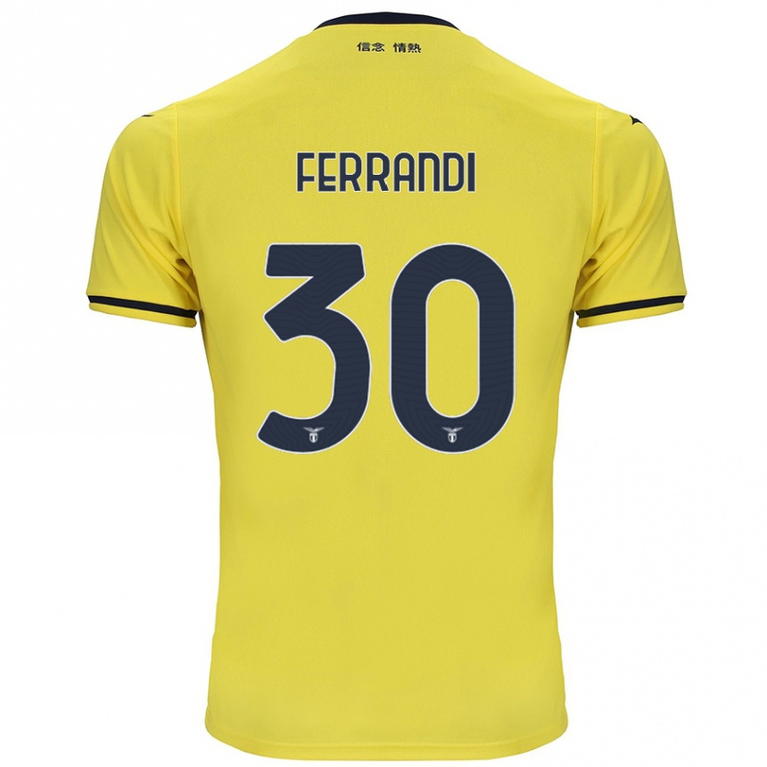 Hombre Fútbol Camiseta Giulia Ferrandi #30 Amarillo 2ª Equipación 2024/25 Perú