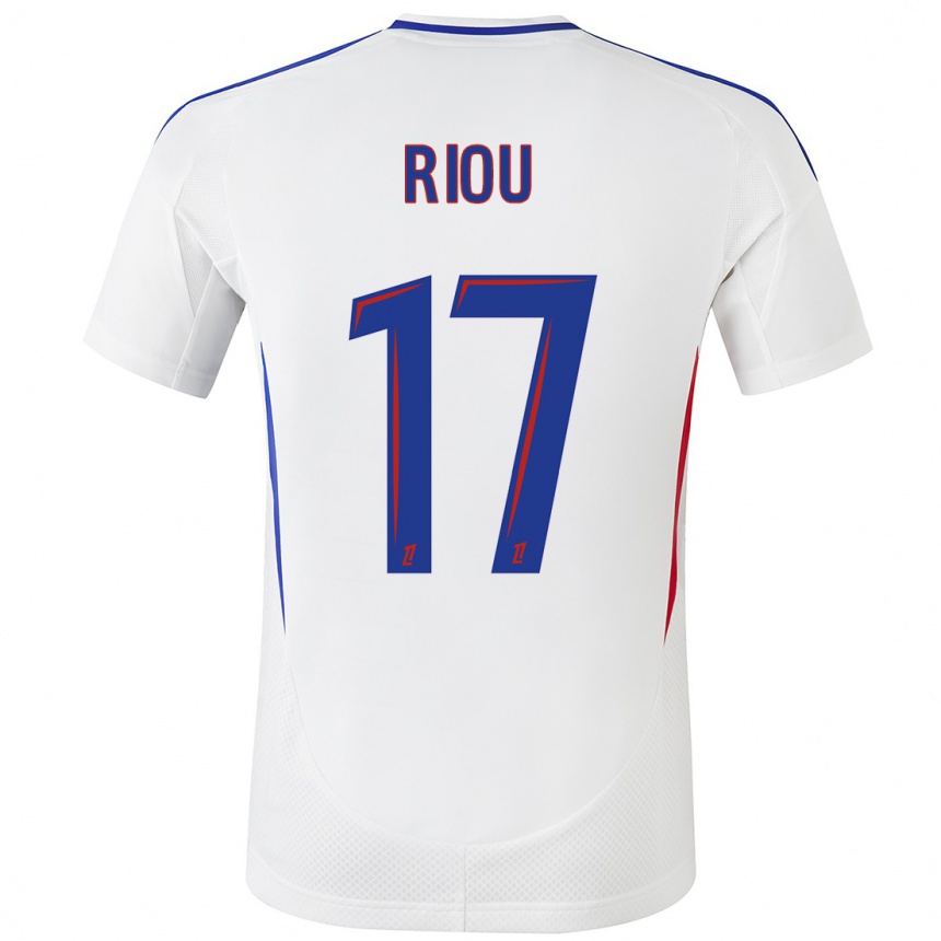 Mujer Fútbol Camiseta Remy Riou #17 Blanco Azul 1ª Equipación 2024/25 Perú