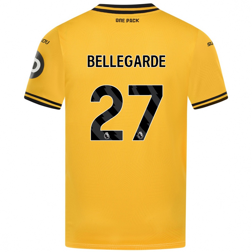 Mujer Fútbol Camiseta Jean-Ricner Bellegarde #27 Amarillo 1ª Equipación 2024/25 Perú