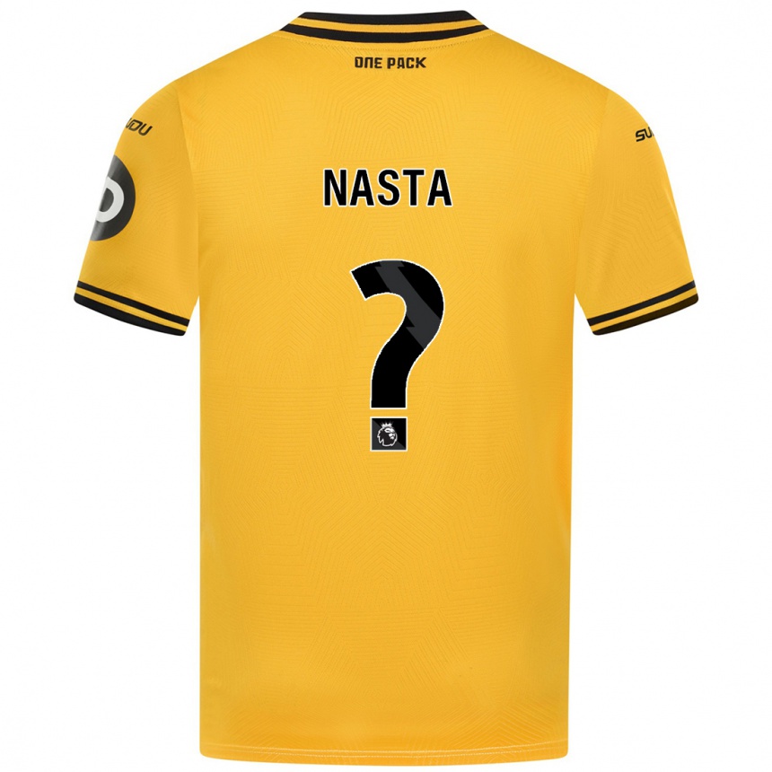 Mujer Fútbol Camiseta Arthur Nasta #0 Amarillo 1ª Equipación 2024/25 Perú