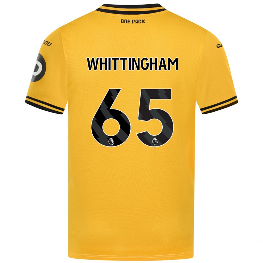 Mujer Fútbol Camiseta Matthew Whittingham #65 Amarillo 1ª Equipación 2024/25 Perú