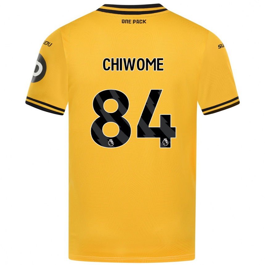 Mujer Fútbol Camiseta Leon Chiwome #84 Amarillo 1ª Equipación 2024/25 Perú