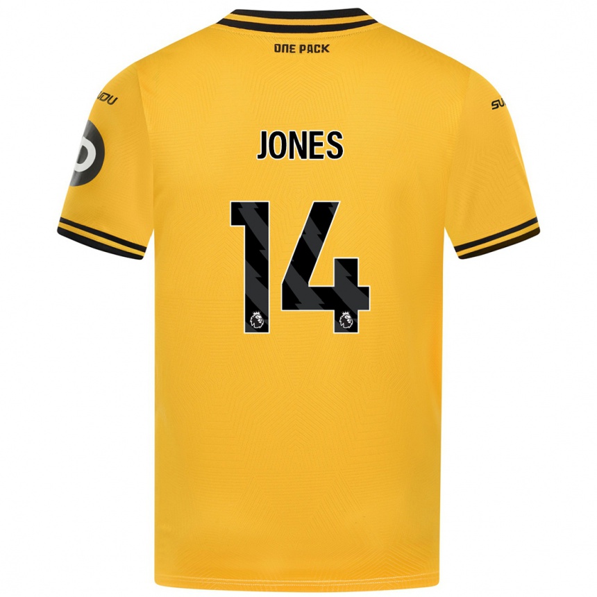 Mujer Fútbol Camiseta Meesha Dudley-Jones #14 Amarillo 1ª Equipación 2024/25 Perú