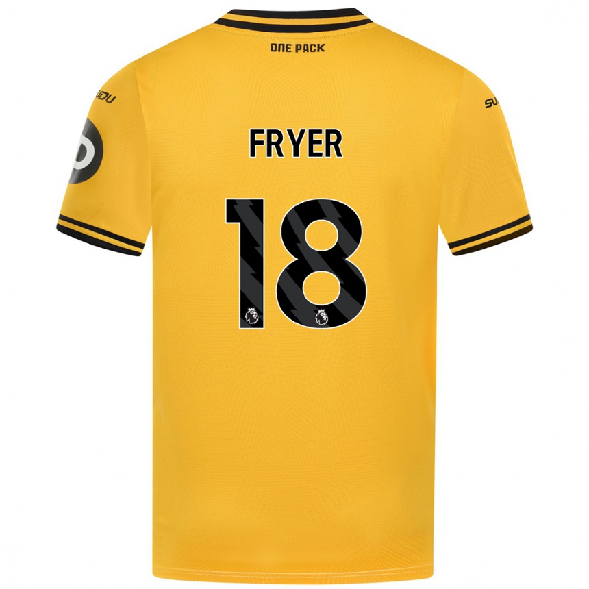 Mujer Fútbol Camiseta Hannah Fryer #18 Amarillo 1ª Equipación 2024/25 Perú