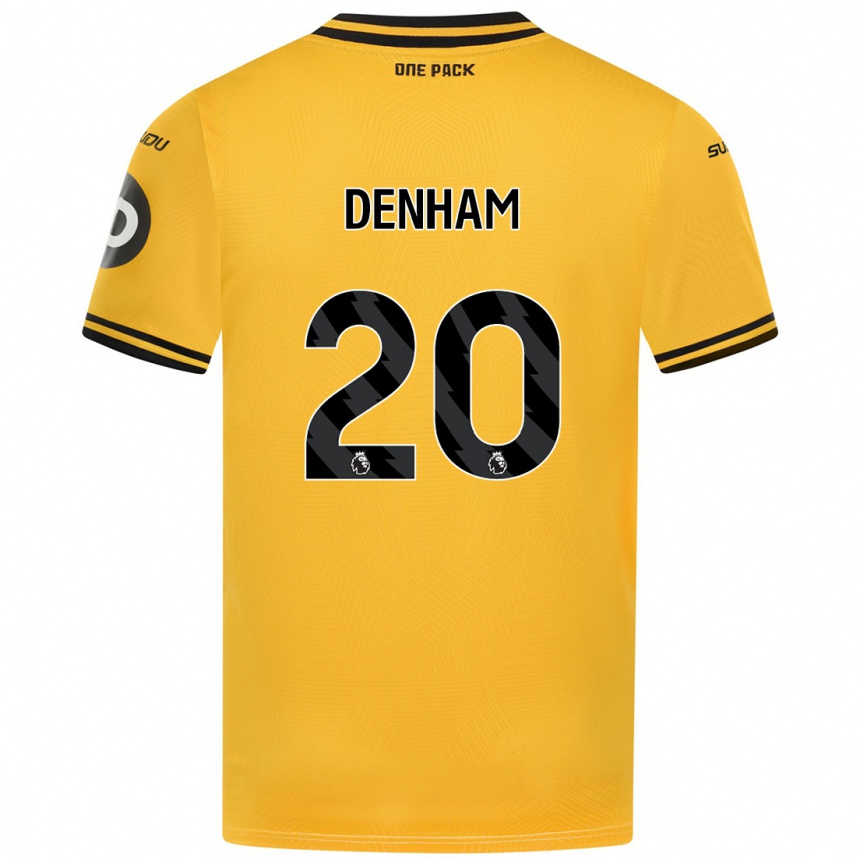 Mujer Fútbol Camiseta Ania Denham #20 Amarillo 1ª Equipación 2024/25 Perú