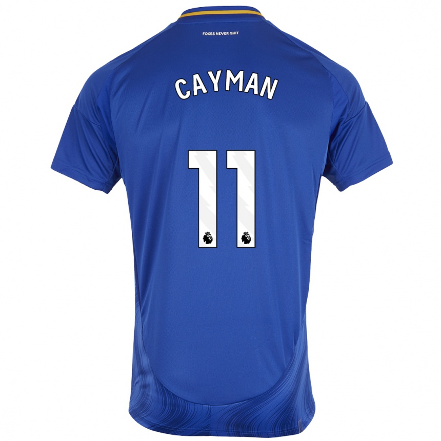 Mujer Fútbol Camiseta Janice Cayman #11 Azul Blanco 1ª Equipación 2024/25 Perú