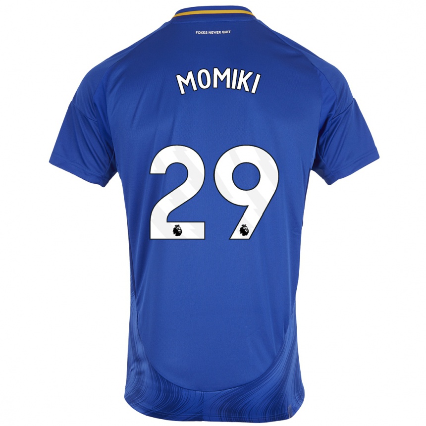 Mujer Fútbol Camiseta Yuka Momiki #29 Azul Blanco 1ª Equipación 2024/25 Perú