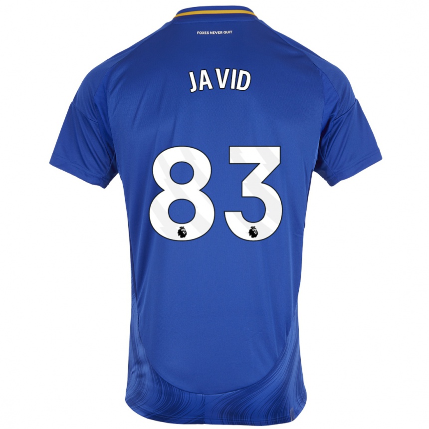 Mujer Fútbol Camiseta Abdullah Javid #83 Azul Blanco 1ª Equipación 2024/25 Perú