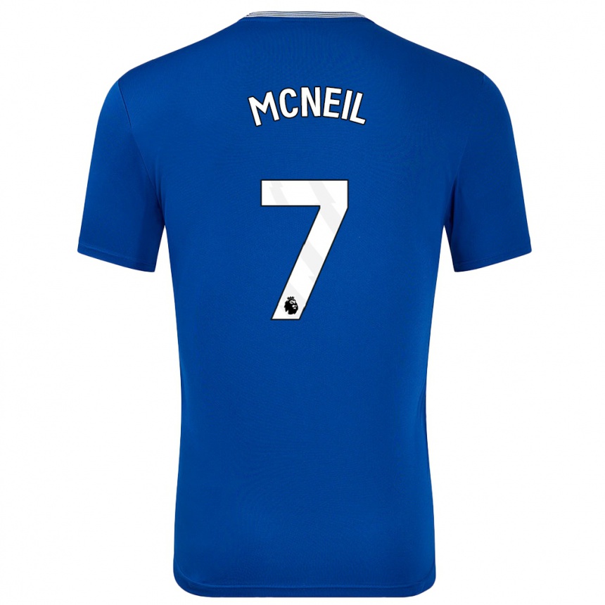 Mujer Fútbol Camiseta Dwight Mcneil #7 Azul Con 1ª Equipación 2024/25 Perú