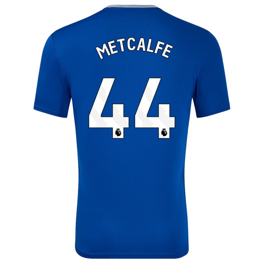 Mujer Fútbol Camiseta Jenson Metcalfe #44 Azul Con 1ª Equipación 2024/25 Perú