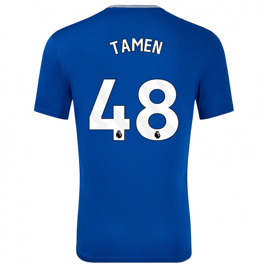 Mujer Fútbol Camiseta William Tamen #48 Azul Con 1ª Equipación 2024/25 Perú