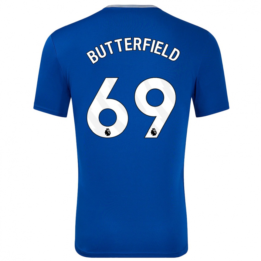 Mujer Fútbol Camiseta Luke Butterfield #69 Azul Con 1ª Equipación 2024/25 Perú