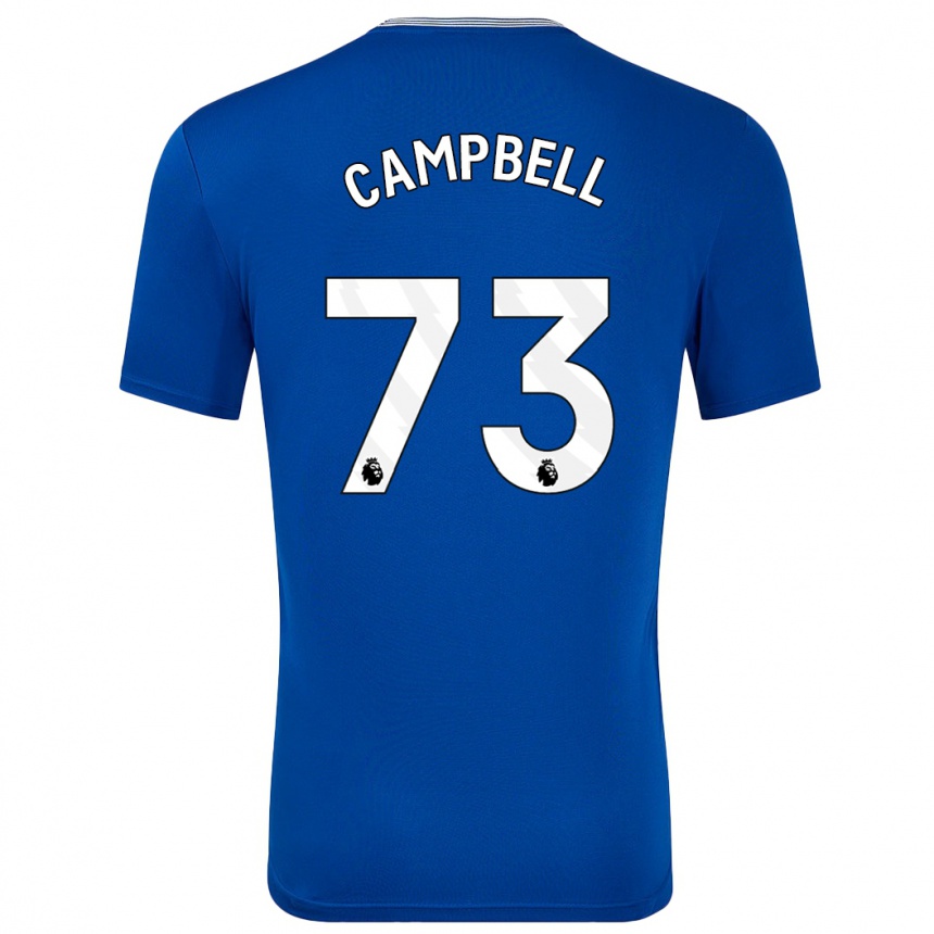 Mujer Fútbol Camiseta Elijah Campbell #73 Azul Con 1ª Equipación 2024/25 Perú