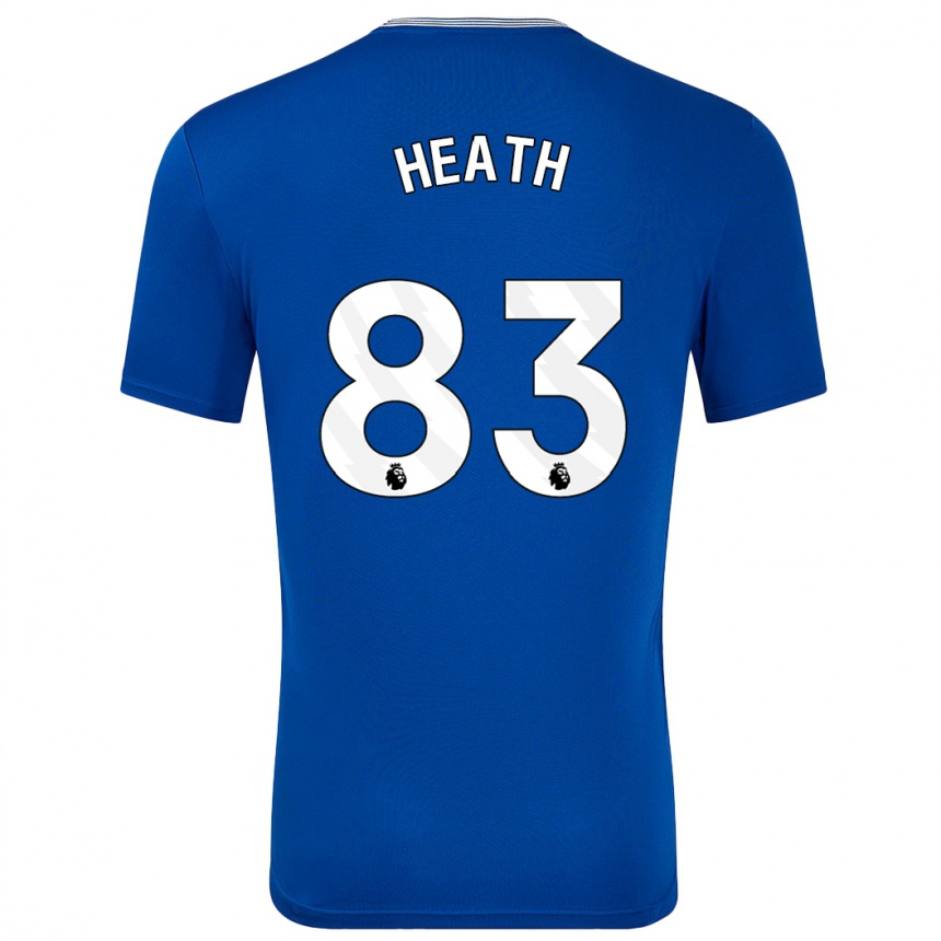 Mujer Fútbol Camiseta Isaac Heath #83 Azul Con 1ª Equipación 2024/25 Perú