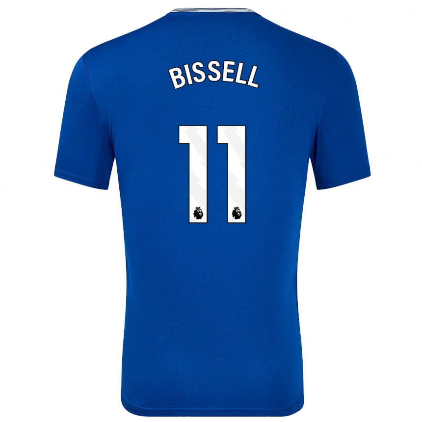 Mujer Fútbol Camiseta Emma Bissell #11 Azul Con 1ª Equipación 2024/25 Perú