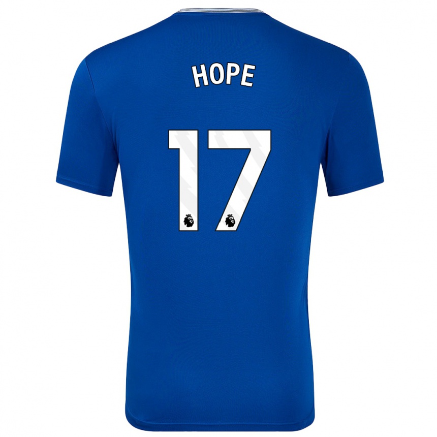 Mujer Fútbol Camiseta Lucy Hope #17 Azul Con 1ª Equipación 2024/25 Perú