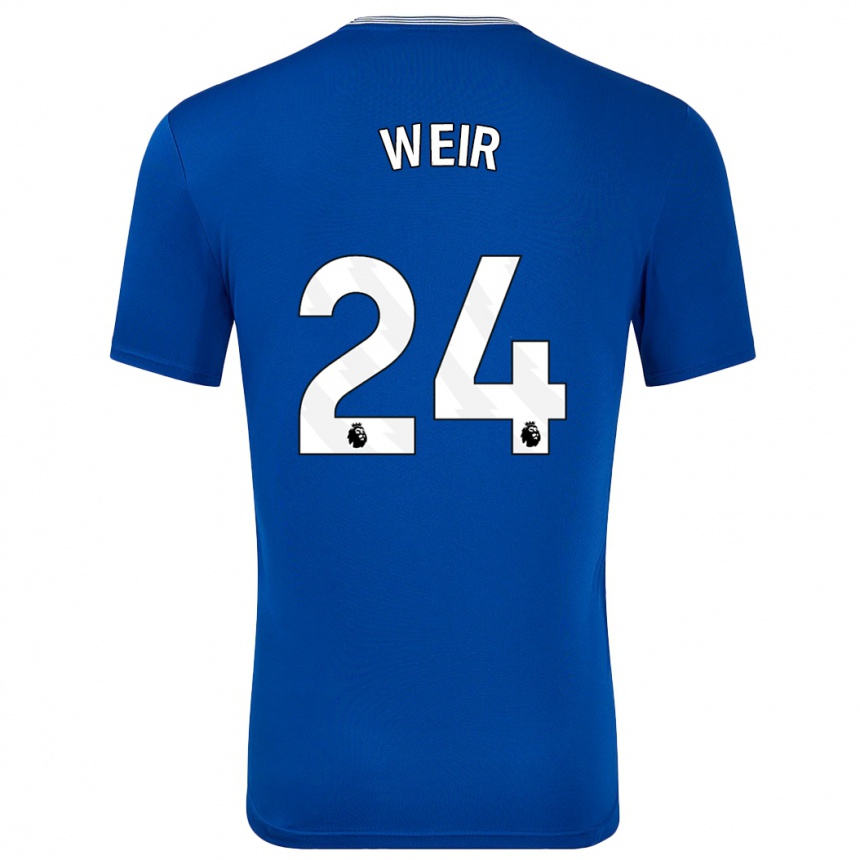 Mujer Fútbol Camiseta Kenzie Weir #24 Azul Con 1ª Equipación 2024/25 Perú