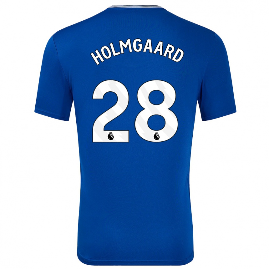 Mujer Fútbol Camiseta Karen Holmgaard #28 Azul Con 1ª Equipación 2024/25 Perú