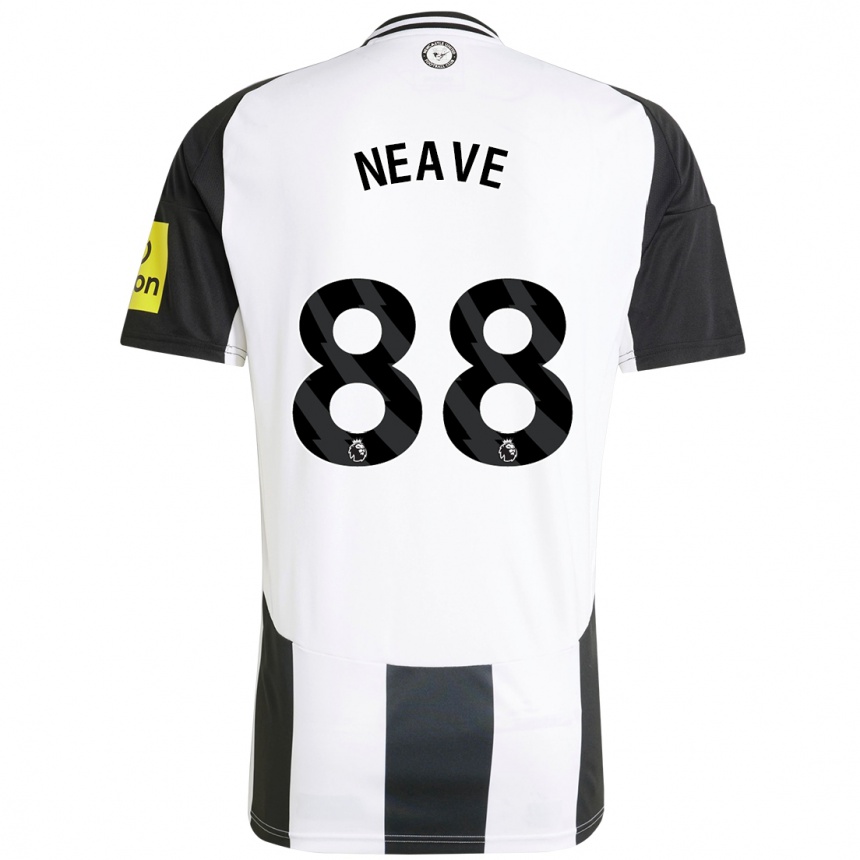 Mujer Fútbol Camiseta Sean Neave #88 Blanco Negro 1ª Equipación 2024/25 Perú