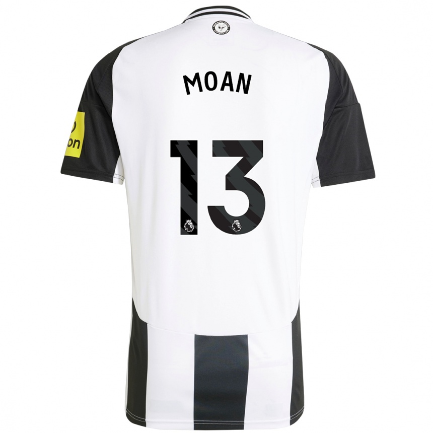 Mujer Fútbol Camiseta Claudia Moan #13 Blanco Negro 1ª Equipación 2024/25 Perú