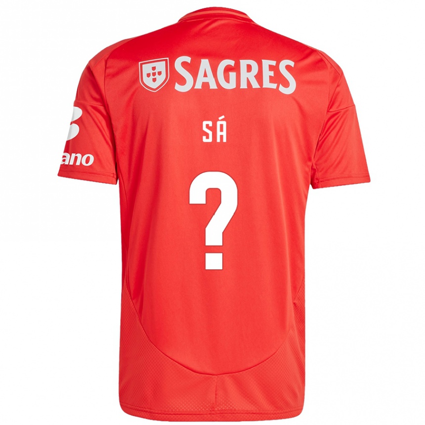 Mujer Fútbol Camiseta Manuel Sá #0 Rojo Blanco 1ª Equipación 2024/25 Perú