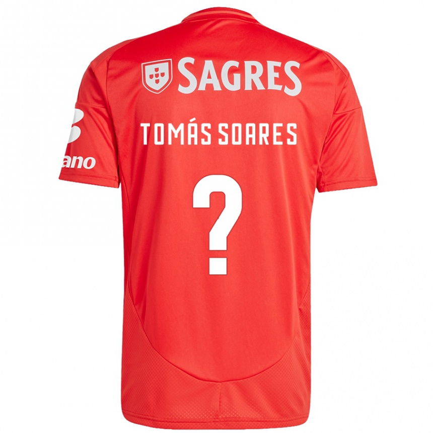 Mujer Fútbol Camiseta Tomás Soares #0 Rojo Blanco 1ª Equipación 2024/25 Perú