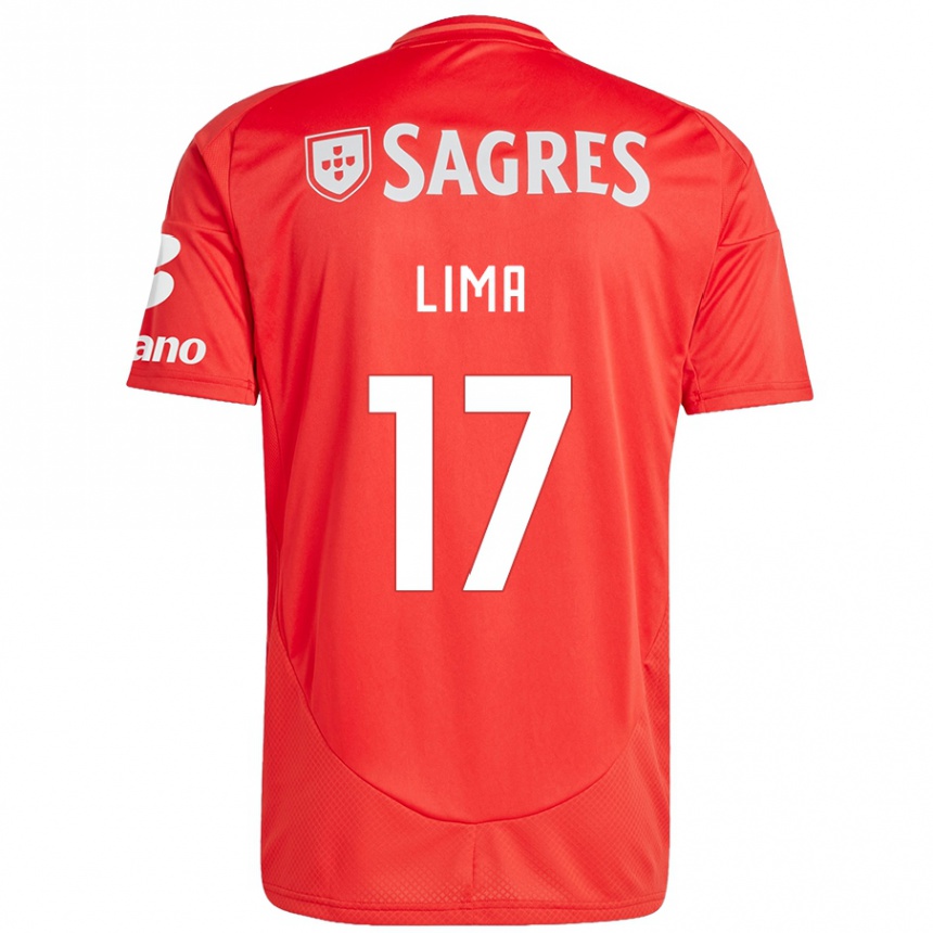 Mujer Fútbol Camiseta Ivan Lima #17 Rojo Blanco 1ª Equipación 2024/25 Perú