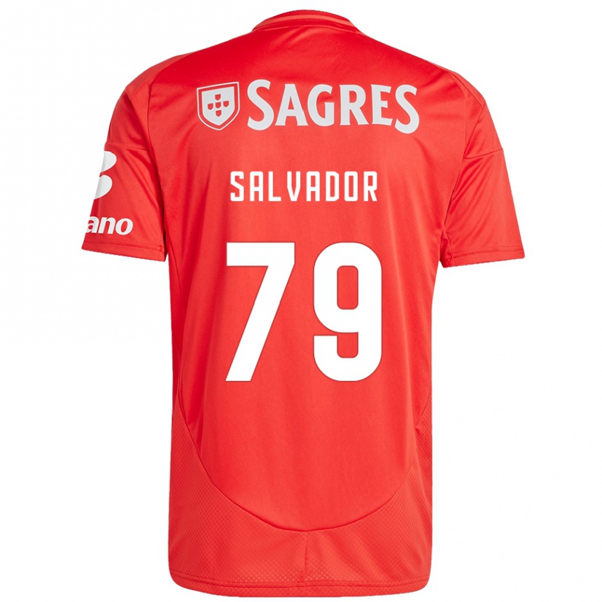 Mujer Fútbol Camiseta Marta Salvador #79 Rojo Blanco 1ª Equipación 2024/25 Perú