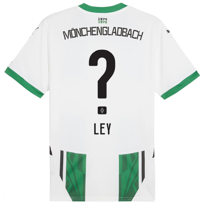 Mujer Fútbol Camiseta Marlon Ley #0 Blanco Verde 1ª Equipación 2024/25 Perú