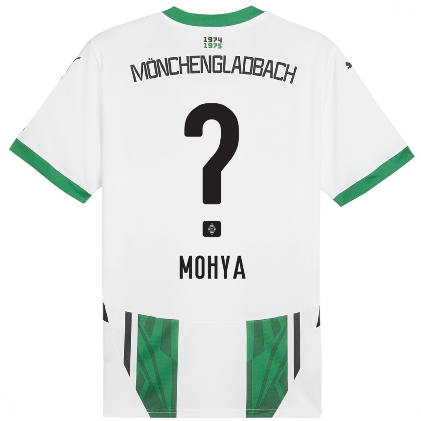 Mujer Fútbol Camiseta Wael Mohya #0 Blanco Verde 1ª Equipación 2024/25 Perú