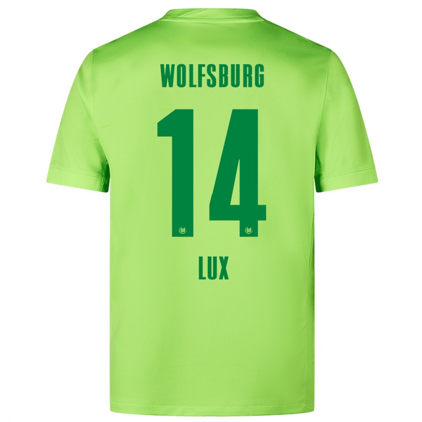 Mujer Fútbol Camiseta Finn-Marco Lux #14 Verde Fluorescente 1ª Equipación 2024/25 Perú